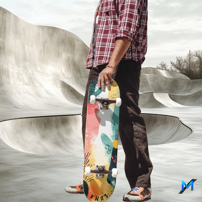 Weich Bio - Pastell Abstrakt Minimalistisch Skateboard (Von Creator hochgeladen)