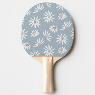 Weich Blau mit Blume von White Daisy Tischtennis Schläger