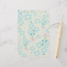 Weich Blau & Rosa Harmonie Briefpapier