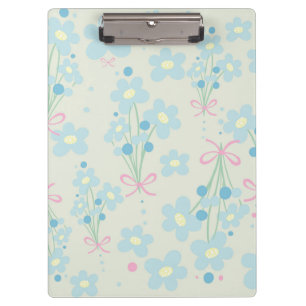 Weich Blau & Rosa Harmonie Klemmbrett