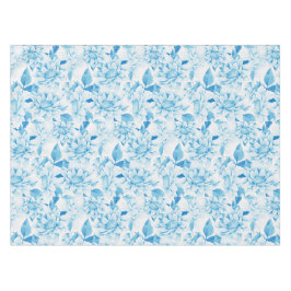Weich blaue Floral Tischdecke