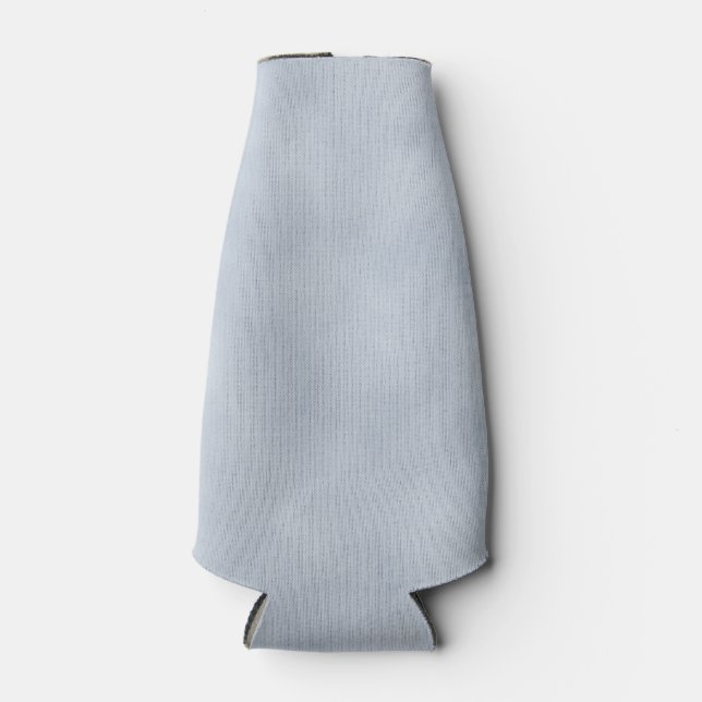 Weich blauer Pergament-Look Flaschenkühler (Vorderseite)
