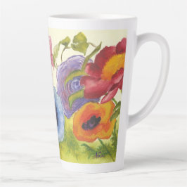 Weich farbige Blume auf hohem Niveau Milchtasse