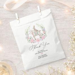 Weich florales Lamm & Bunny Rabbit Oaster Baby Gir Geschenktütchen
