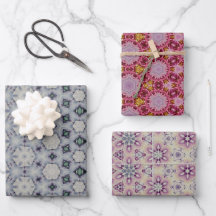 Weich gemutelte farbige geometrische Gemustert