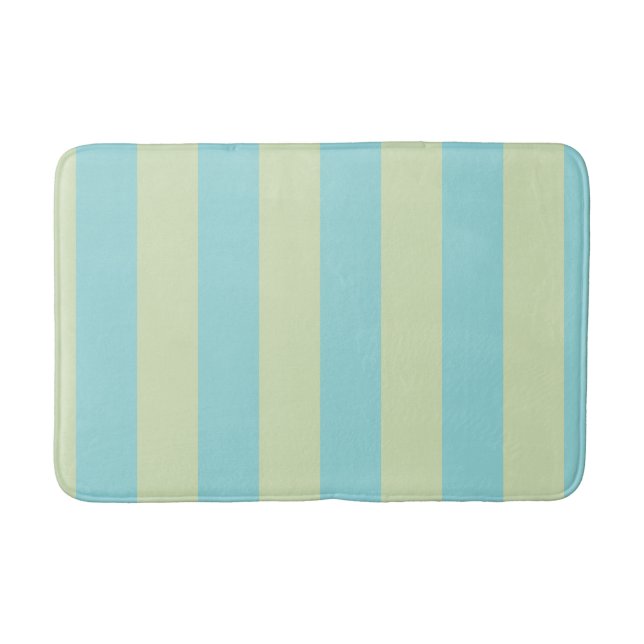 Weich gestreiftes Muster - Limone Creme & Limpet Badematte (Vorderseite)