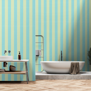 Weich gestreiftes Muster - Limone Creme & Limpet Tapete