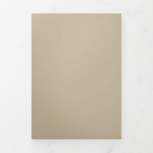 Weich hellbeige Hintergrund - Hochzeitsdesign Dreifach Gefaltete Einladung