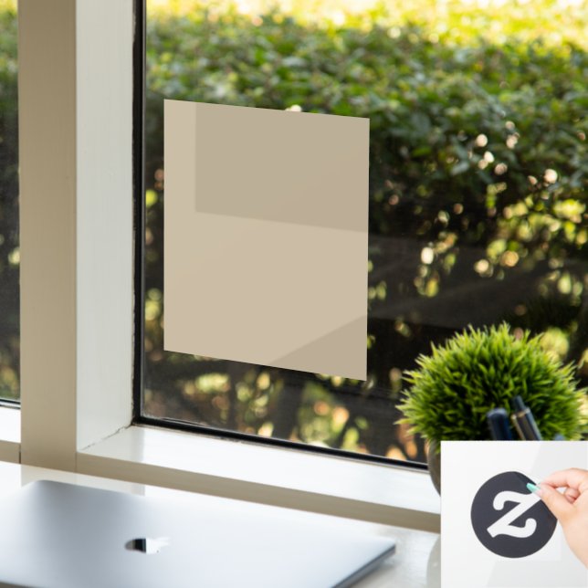 Weich hellbeige Hintergrund - Hochzeitsdesign Fensteraufkleber (Büro)
