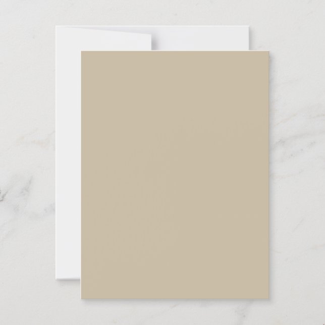 Weich hellbeige Hintergrund - Hochzeitsdesign Magneteinladung (Vorderseite)
