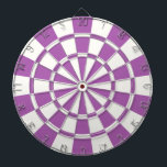 Weich Lila und weiß Dartscheibe<br><div class="desc">Weiche Lila und weiße Dart-Platine</div>
