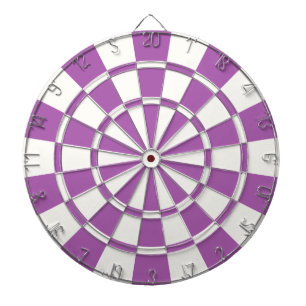 Weich Lila und weiß Dartscheibe