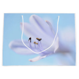 Weich Pastel Blau Lila Blume Große Geschenktüte