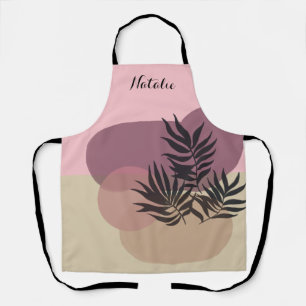 Weich Pastell Abstrakt Tan Pink Tropische Schürze