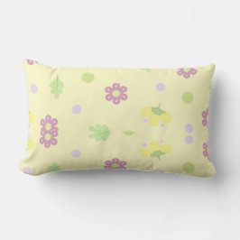 Weich Pastell Floral & Polka Dot Lendenkissen