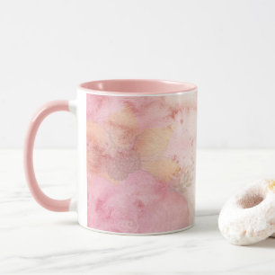 Weich Pastell Pink Grün Krawatte-Farbmuster Tasse