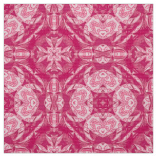 Weich rosa Abstraktes Mandala-Muster Stoff