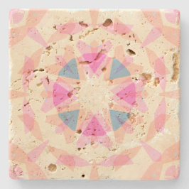 Weich rosa blaue Magic Star Pastellfarben Dekorati Steinuntersetzer
