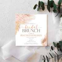 Weich rosa Brautparty Brunch Einladung