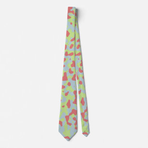 Weich rosa Camouflage in hellgrün und blassblau Krawatte