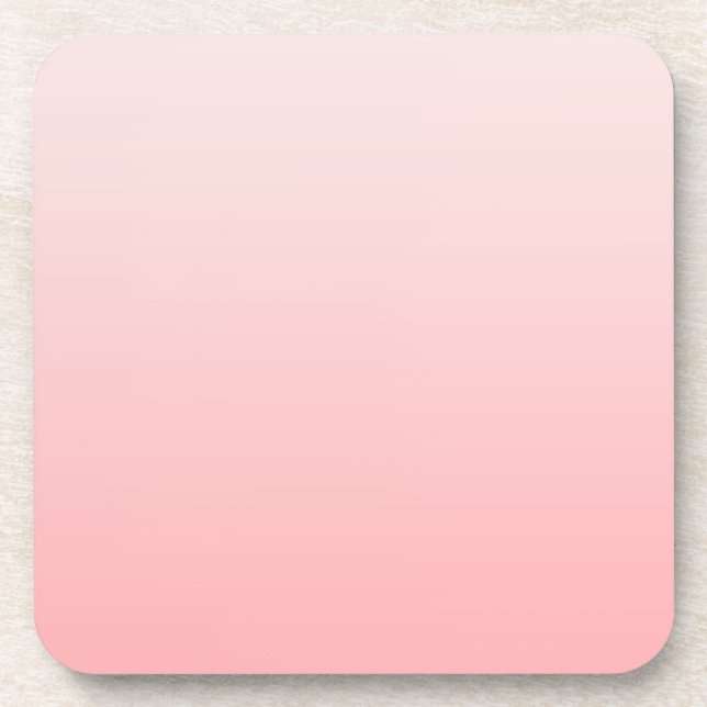 Weich rosa Farbverlauf Getränkeuntersetzer (Vorderseite)