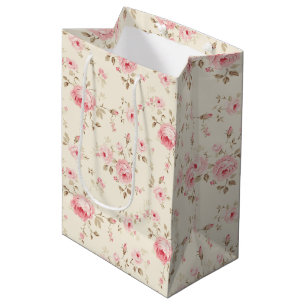 Weich rosa gestrichene Rose Mittlere Geschenktüte