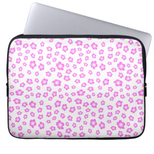 Weich rosa Hibiskus floral Laptopschutzhülle
