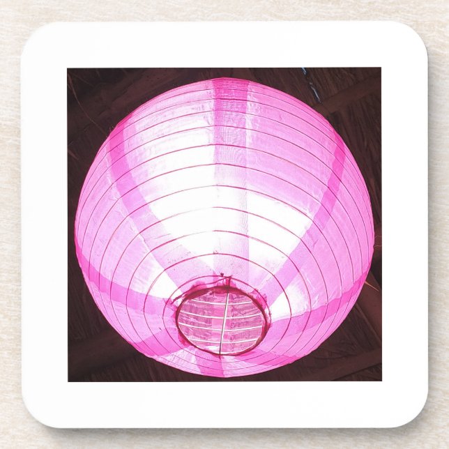 Weich rosa Lumineszenz Untersetzer (Vorderseite)