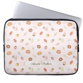 Weich rosa Nachtisch Traum: Farbgebäck Laptopschutzhülle