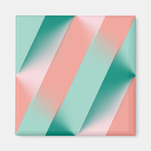 Weich rosa Pfirsich Bernstein Yucca und Arbor Gree Magnet