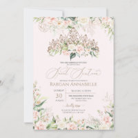 Weich rosa Rosen Elegant Sweet 16 Geburtstag in