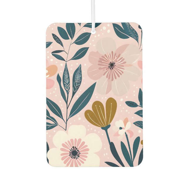 Weich rosa und Aquamarine Weibliche Luft Frische P Autolufterfrischer (Vorderseite)