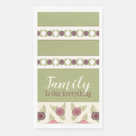 Weich rosa und Pflaume Serviette