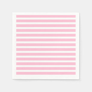 Weich rosa und weiße Streifen Serviette