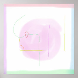 Weich rosa wirbeln poster