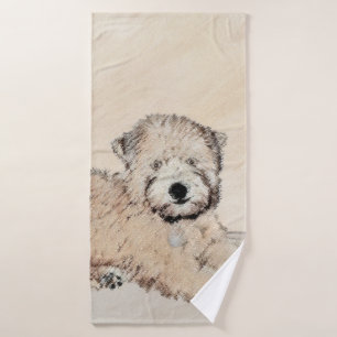 Weich überzogene Drahtgitter Terrier Malerei Origi Badhandtuch Set