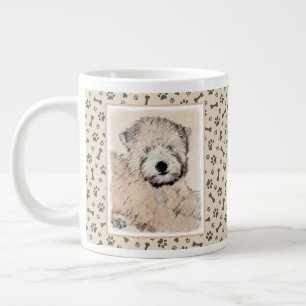 Weich überzogene Drahtgitter Terrier Malerei Origi Jumbo-Tasse