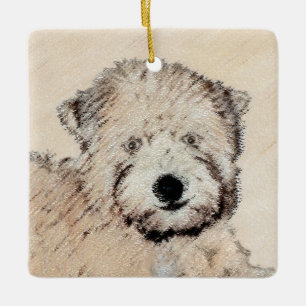 Weich überzogene Drahtgitter Terrier Malerei Origi Keramikornament
