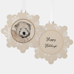 Weich überzogene Drahtgitter Terrier Malerei Origi Ornament Karte