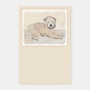 Weich überzogene Drahtgitter Terrier Malerei Origi Post-it Klebezettel
