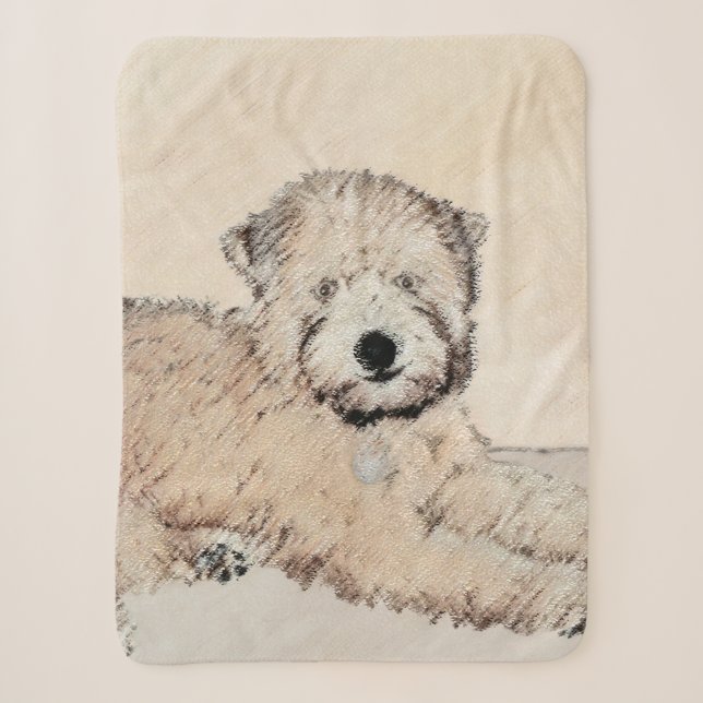 Weich überzogene Drahtgitter Terrier Malerei Origi Sherpadecke (Vorderseite)
