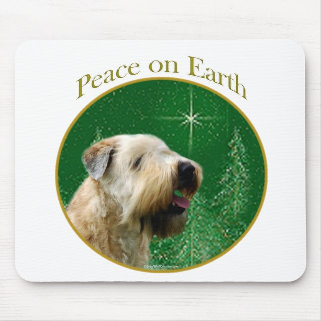Weich überzogene Scheibe Terrier Peace Mousepad (Vorne)