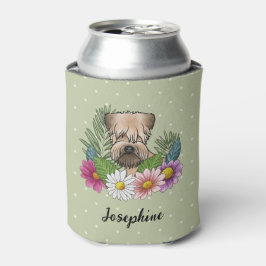 Weich überzogene Wheaten Terrier farbenfrohe Blume Dosenkühler