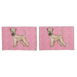 Weich überzogene Wheaten Terrier Hund Liebe Herzmu Kissenbezug