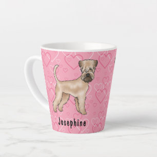 Weich überzogene Wheaten Terrier Hund Liebe Herzmu Milchtasse