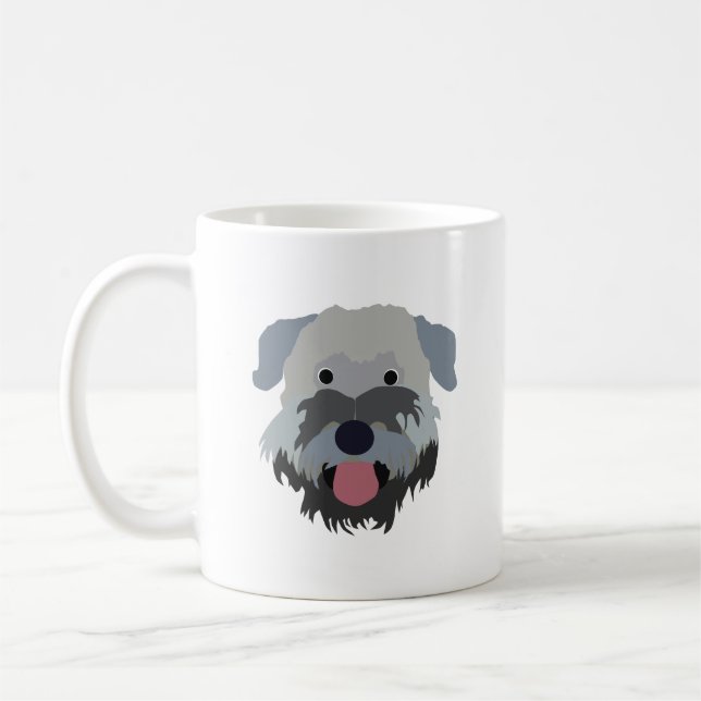 Weich überzogene Wheaten Terrier-HundeTasse Kaffeetasse (Links)