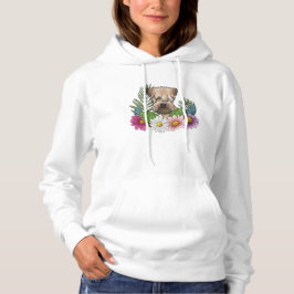 Weich überzogene Wheaten Terrier Kopf farbenfrohe  Hoodie