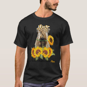 Weich überzogene Wheaten Terrier Mama Sonnenblume T-Shirt
