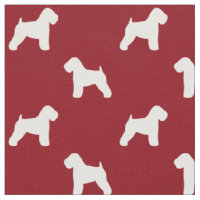 Weich überzogene Wheaten Terrier-Silhouetten rot