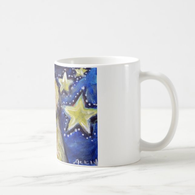 Weich überzogene Wheaten Terrier-Sterne Kaffeetasse (Rechts)